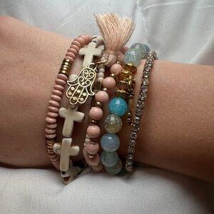 Bohemian Multi-Color Beaded Bracelet Set